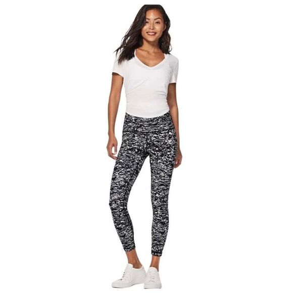 Lululemon Wunder Under Hi-Rise 7/8 Tight 25" Liquid Platinum Alpine Whit… - Picture 4 of 6